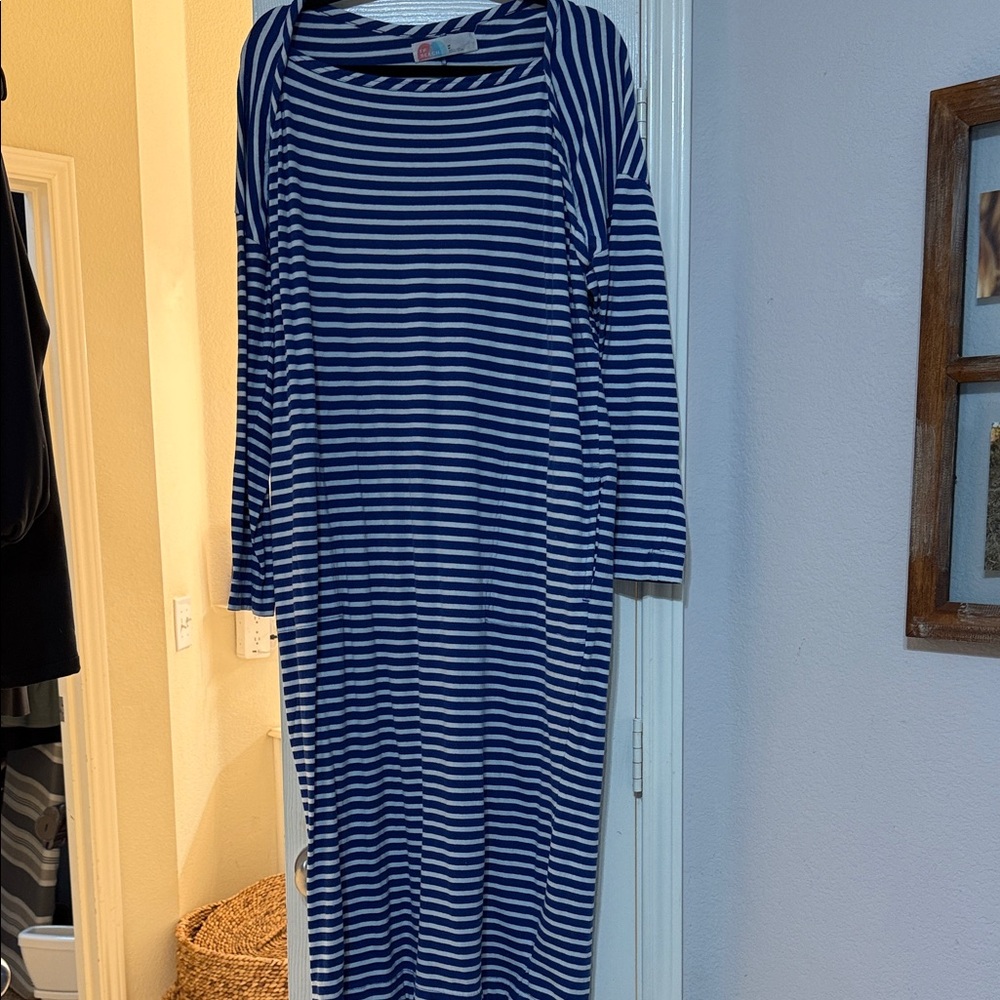 Striped Blue Dress